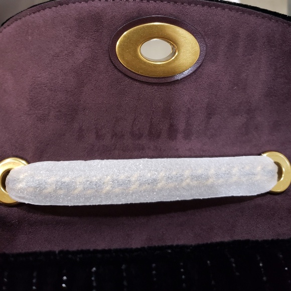 *Coach Mini Black Velvet Parker18 Chain Bag - Picture 4 of 8